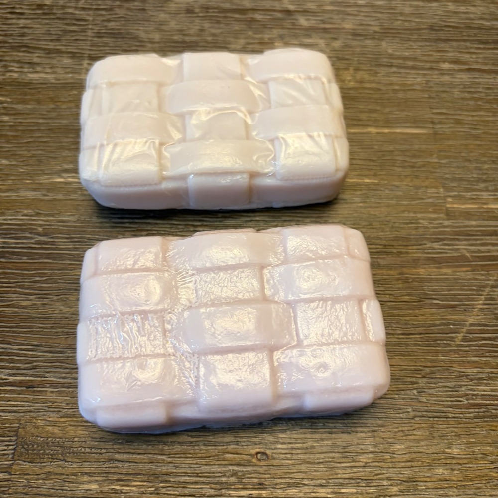 Longaberger Woven Glycerine Soap Set of 2 Basket Weave 4 oz Sealed NOS